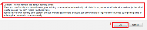 Editing custom zones - caution