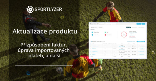 Aktualizace produktu - Přizpůsobení faktur - Sportlyzer