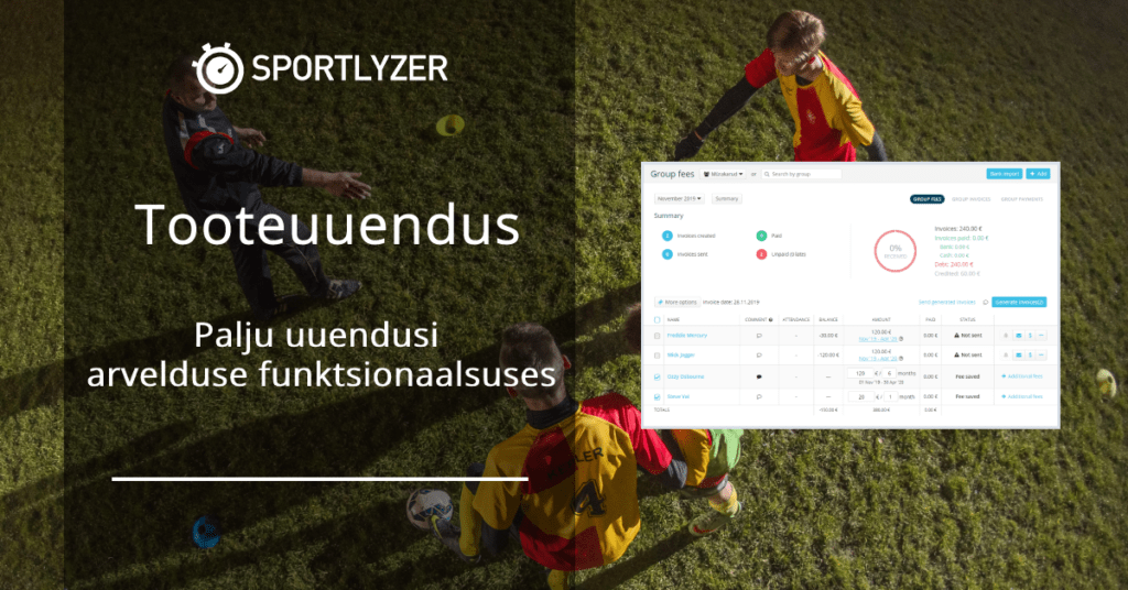 Tooteuuendus - Palju uuendusi arvelduses - Sportlyzer