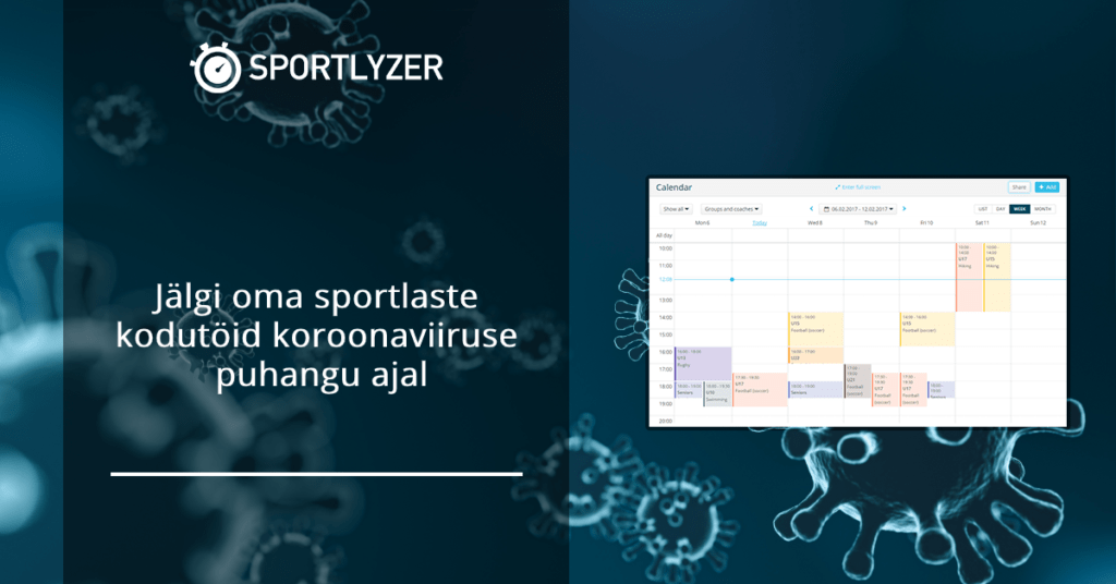 Jälgi oma sportlaste kodutöid koroonaviiruse puhangu ajal