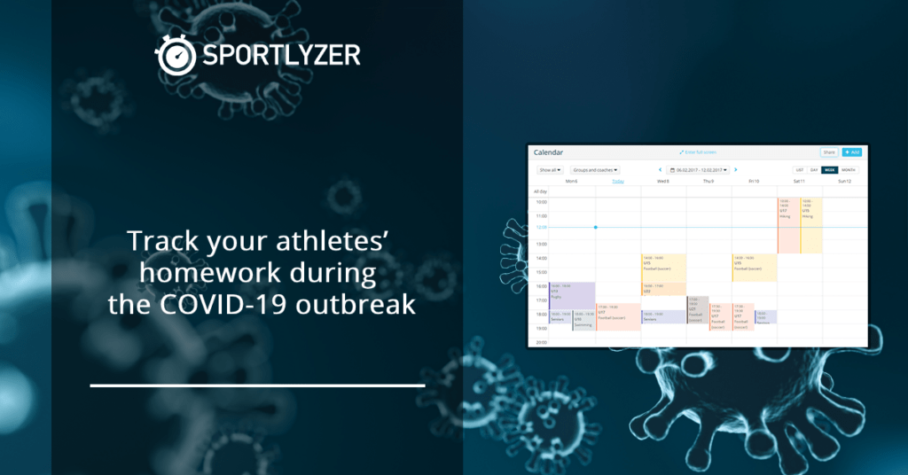 Track athletes' homework during COVID-19 (coronavirus) outbreak